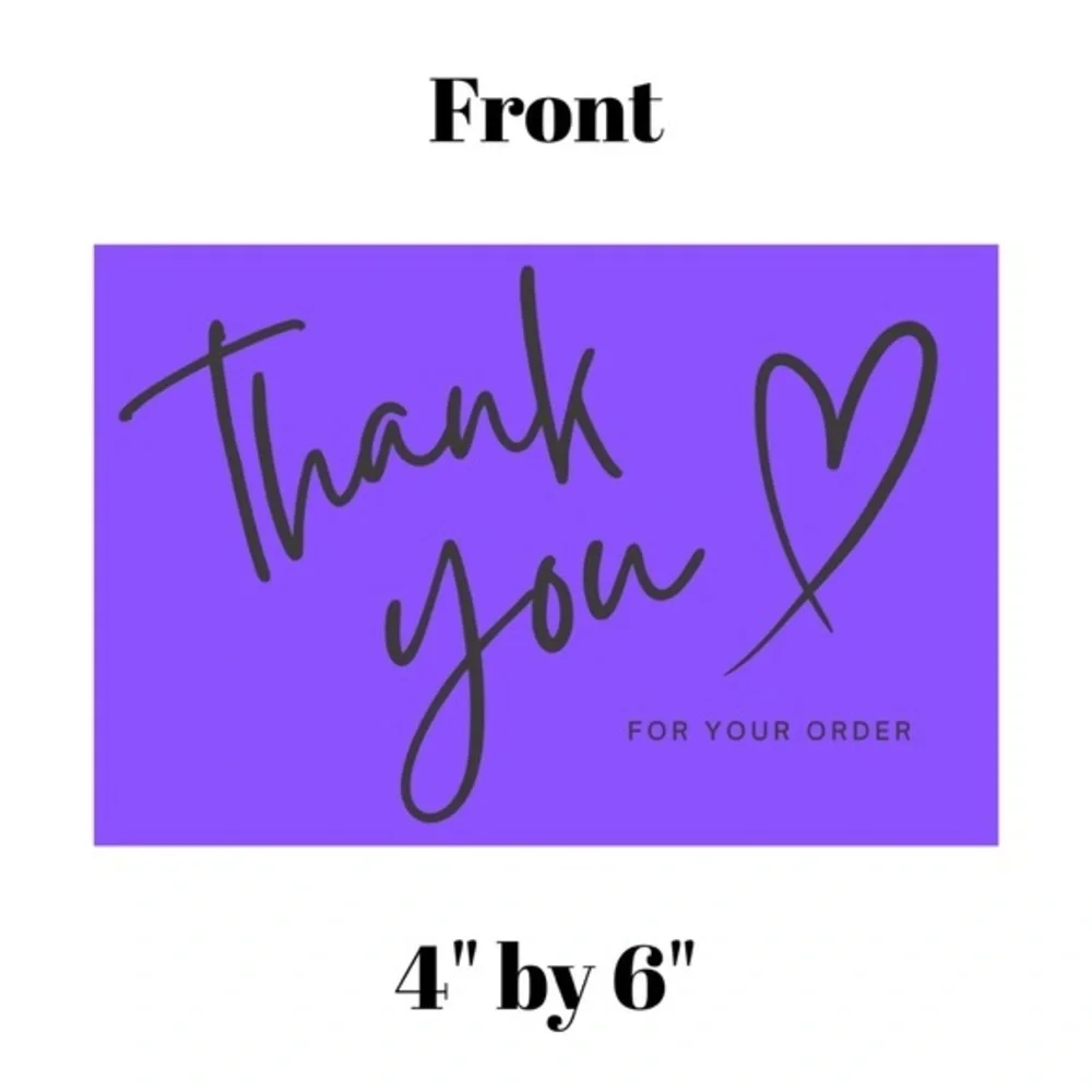 Set of 10 Thank You Postcard